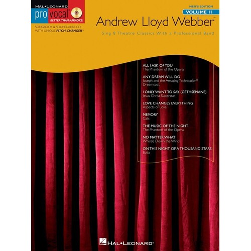 Andrew Lloyd Webber Pro Vocal Book/CD Men V11 (Softcover Book/CD)