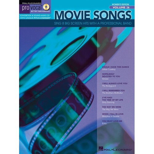 Movie Songs Pro Vocal Womens V26 Book/CD 