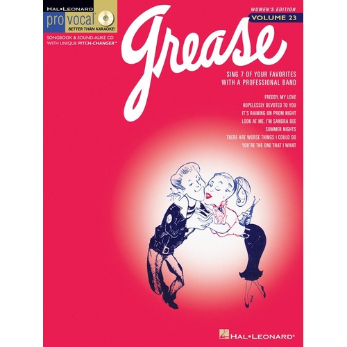 Grease Pro Vocal Womens V23 Book/CD (Softcover Book/CD)