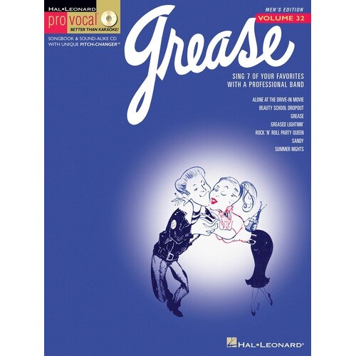 Grease Pro Vocal Men V32 Book/CD (Softcover Book/CD)