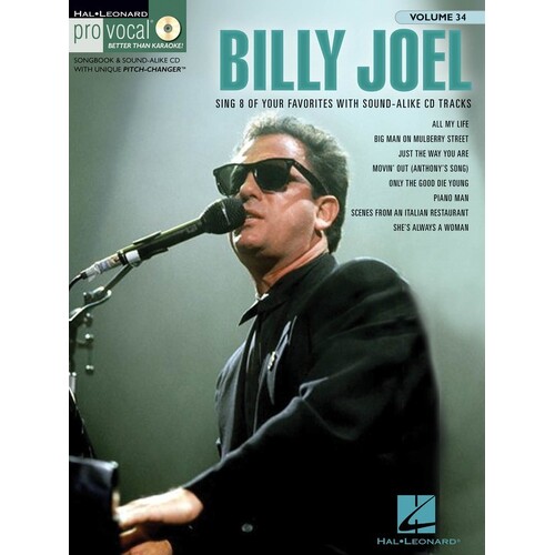 Billy Joel Pro Vocal Men V34 Book/CD (Softcover Book/CD)