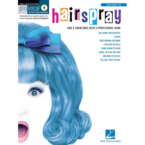 Hairspray Pro Vocal Womens Ed V30 Book/CD (Softcover Book/CD)