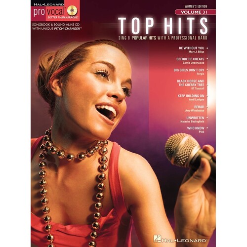 Top Hits For Female Singers Pro Vocal V31 Book/CD (Softcover Book/CD)