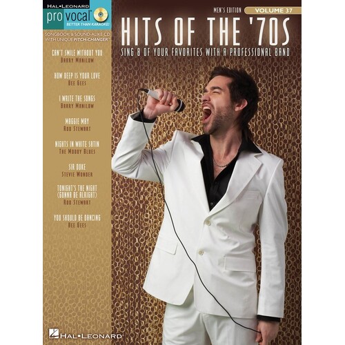 Hits Of The 70S Pro Vocal Mens V37 Book/CD (Softcover Book/CD)
