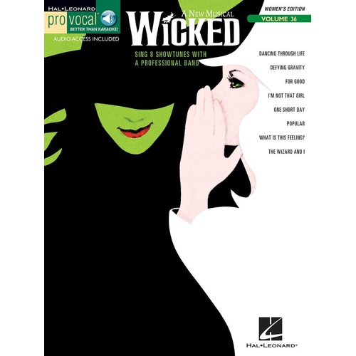 Wicked Pro Vocal Womens Ed V36 Book/CD (Softcover Book/CD)