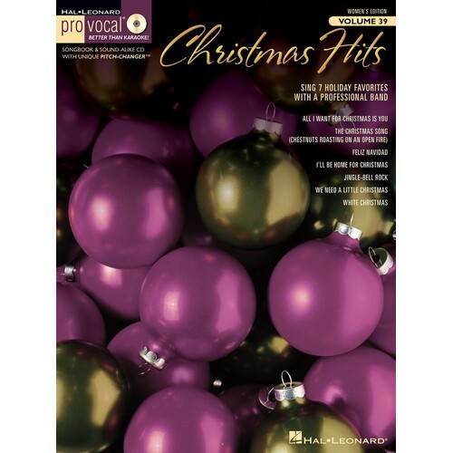 Christmas Hits Pro Vocal Womens V39 Book/CD (Softcover Book/CD)
