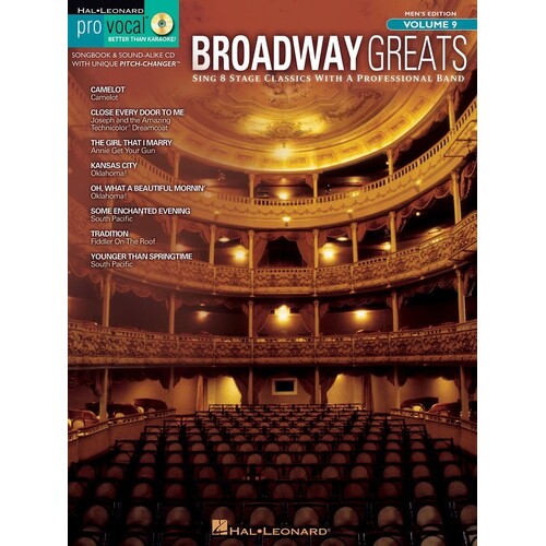 Broadway Greats Pro Vocal Men V9 Book/CD (Softcover Book/CD)