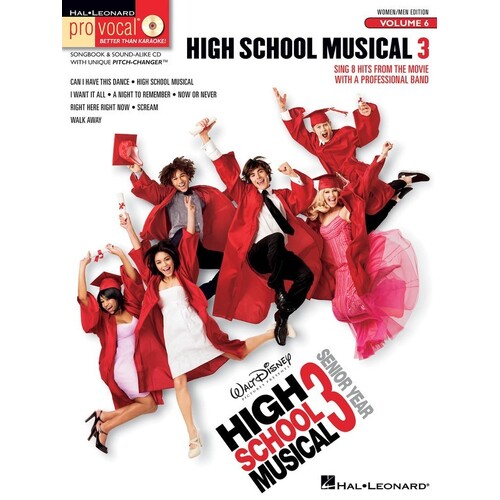High School Musical 3 Pro Vocal Men Wom Book/CD V6 (Softcover Book/CD)