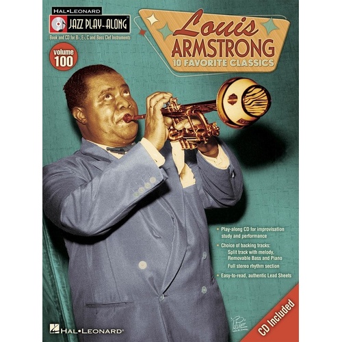 Louis Armstrong Jazz Playalong V100 BK/CD for All Instruments