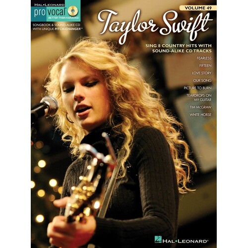 Taylor Swift Pro Vocal Womens V49 Book/CD (Softcover Book/CD)