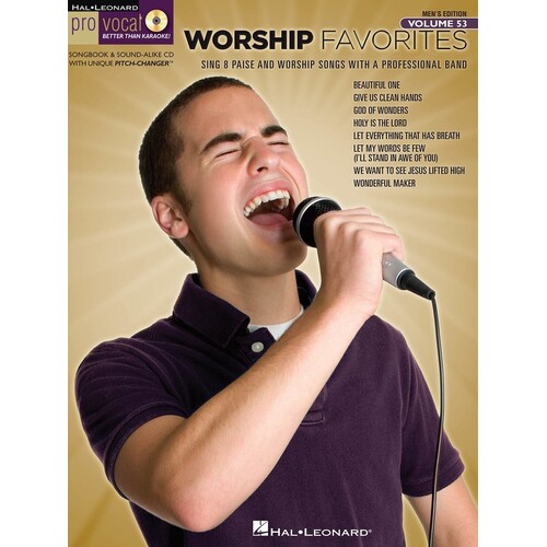 Worship Favorites Pro Vocal Mens V53 Book/CD (Softcover Book/CD)