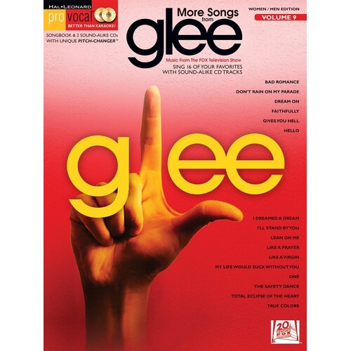 More Songs Glee Pro Vocal Men and Wom V9 Book/2CD (Softcover Book/CD)