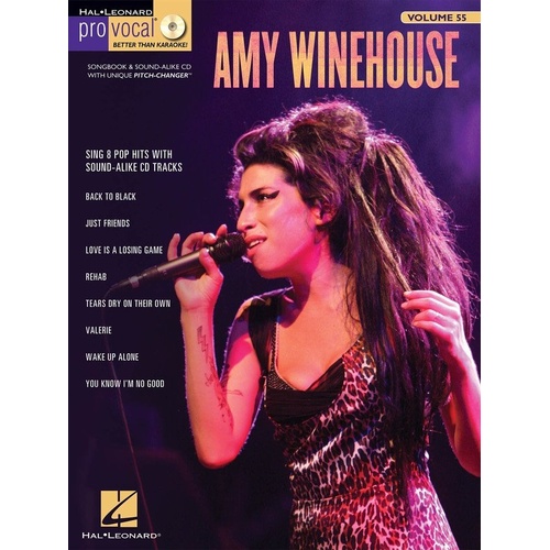 Amy Winehouse Pro Vocal Women's V55 BK/CD Songbook with CD