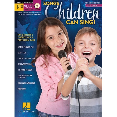Songs Children Can Sing Pro Vocal Volume 1 Book/CD