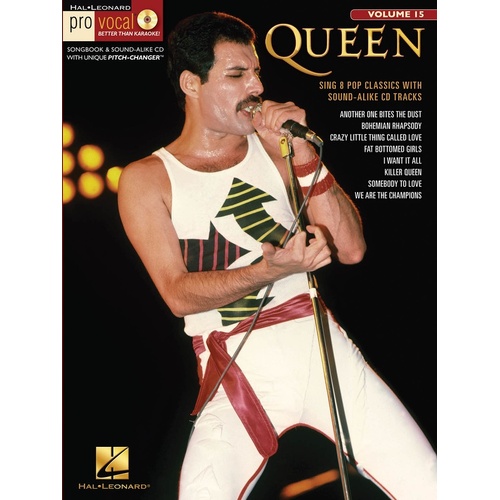 Queen Pro Vocal Men V15 Book/CD (Softcover Book/CD)