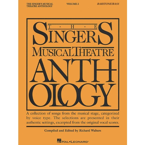 Singers Musical Theatre Anth V2 Bar/Bass (Softcover Book)