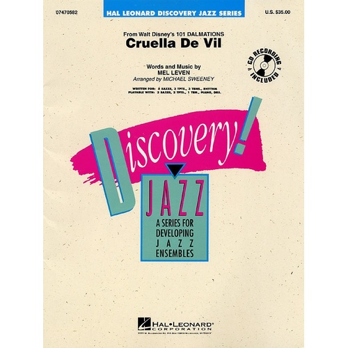 Discovery Jazz Ensemble - Cruella De Vil 1.5 (Music Score/Parts/CD)