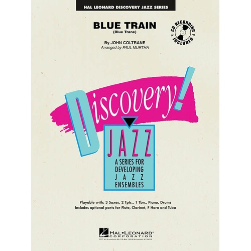Discovery Jazz Ensemble - Blue Train (Blue Trane) 1.5 (Music Score/Parts/CD)