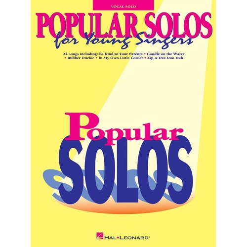 Popular Solos For Young Singers Book Only (Softcover Book)