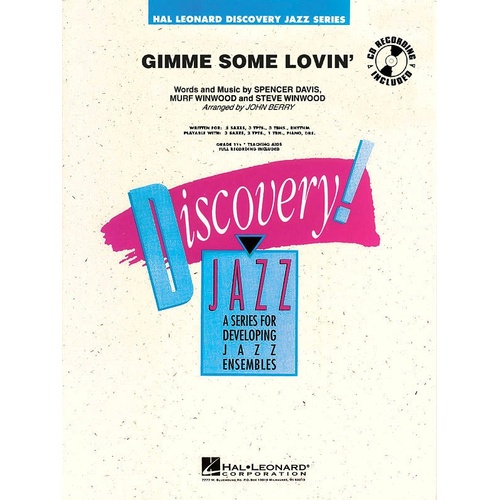 Discovery Jazz Ensemble - Gimme Some Lovin 1.5 (Music Score/Parts/CD)