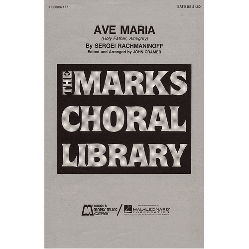 Ave Maria SATB A Cappella (Octavo)