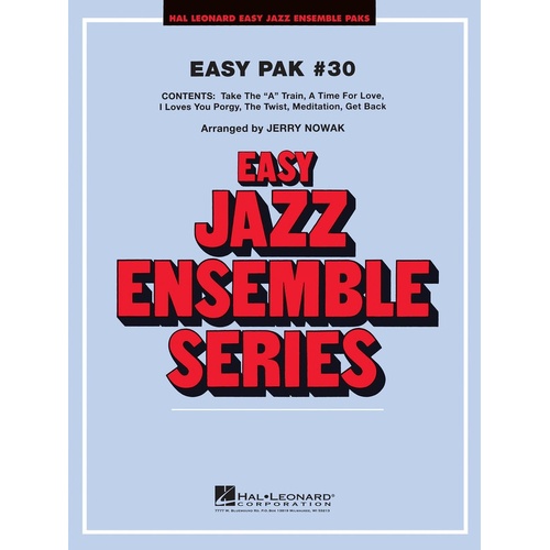 Easy Jazz Ensemble Pak 30 Score/Parts/Online Audio (Score/Parts/Online Audio)