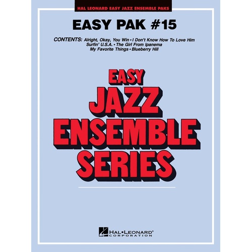 Easy Jazz Ensemble Pak 15 Score/Parts/Online Audio (Score/Parts/Online Audio)