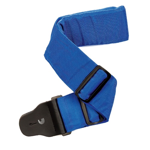 Woven Padded Guitar Strap,  3" Wide Blue, by D'Addario
