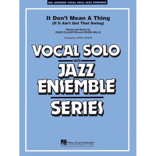 It Don't Mean a Thing (If It Ain't Got That Swing) VOJE3-4 Jazz Ensemble Score