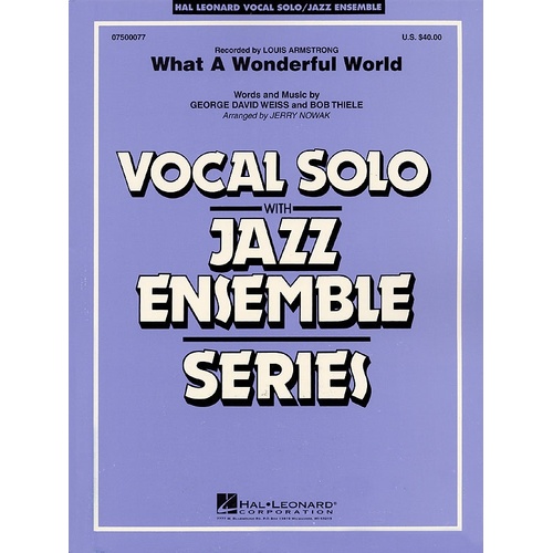 What A Wonderful World VoJunior Ensemble 3-4 (Music Score/Parts)