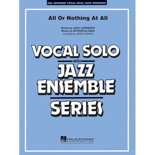 All Or Nothing G Min VoJunior Ensemble 3-4 (Music Score/Parts)