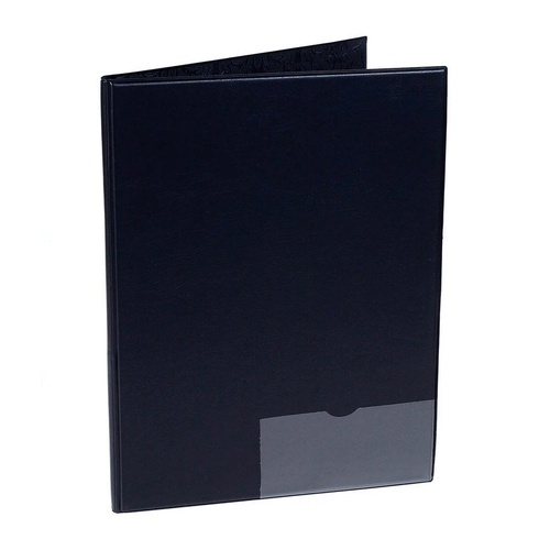 Black Band Folder 10x14 with Pencil Pocket & Window