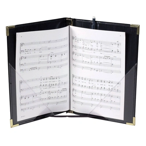 Choral Folder 7.75" x 11" with Elastic String Holders for Octavo-Size Chorals