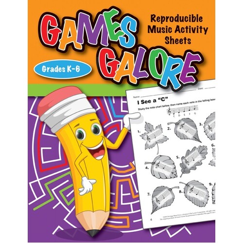 Games Galore Reroducible Music Activity Sheets (Softcover Book)