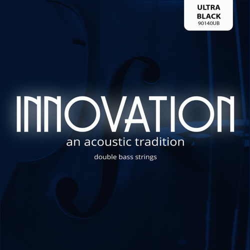 Innovation DB Strings 9014EUB Ultra Black E 4th Acoustic Tapewound High Tension String