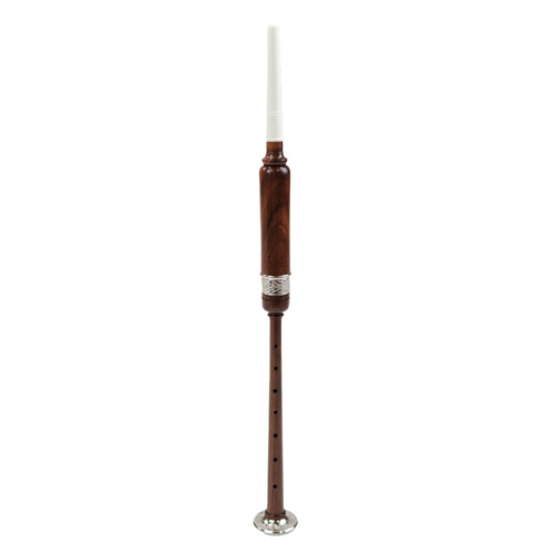 Rosewood Bagpipe Practice Chanter with Engraved Mounts