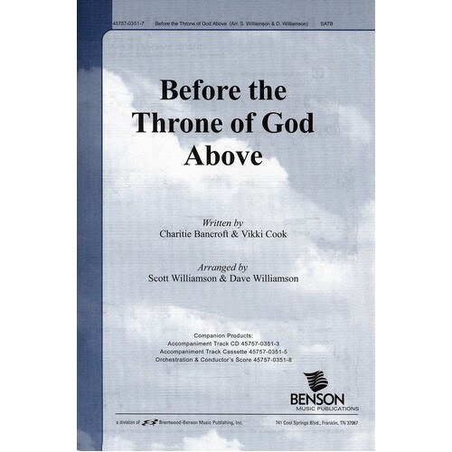 Before The Throne Of God SATB