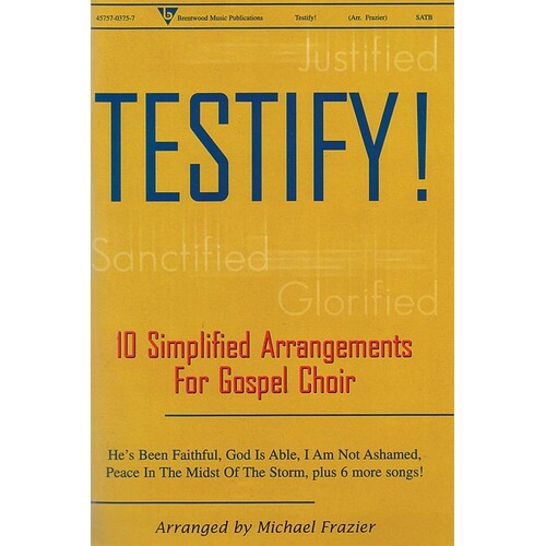 Testify! Choral Book SATB