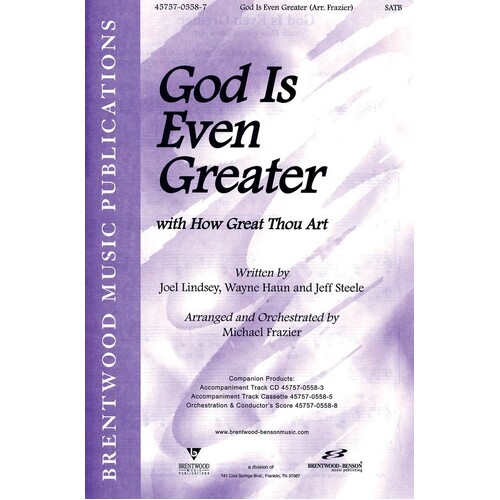 God Is Even Greater SATB