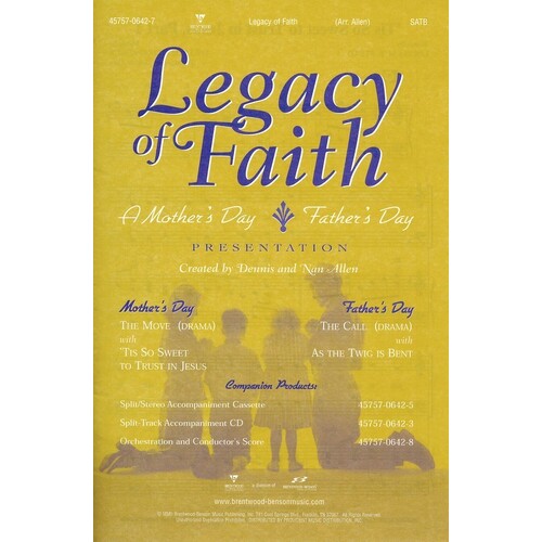 Legacy Of Faith Anthem - SATB