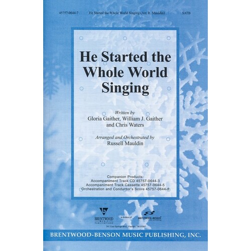 Started Whole World Singing SATB