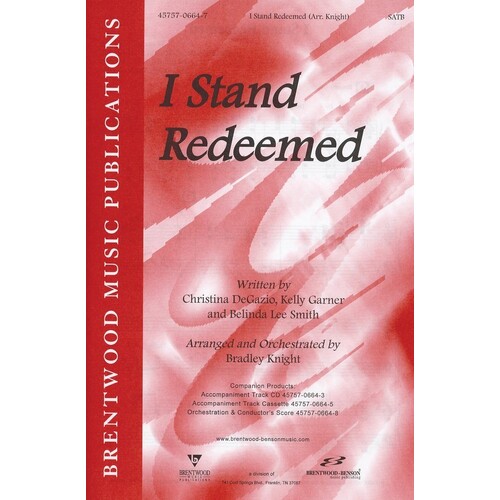 I Stand Redeemed SATB