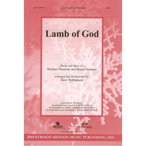 Lamb Of God SATB