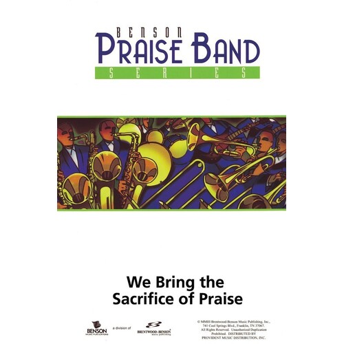 We Bring The Sacrifice Of Praise Orch Sc/Pt