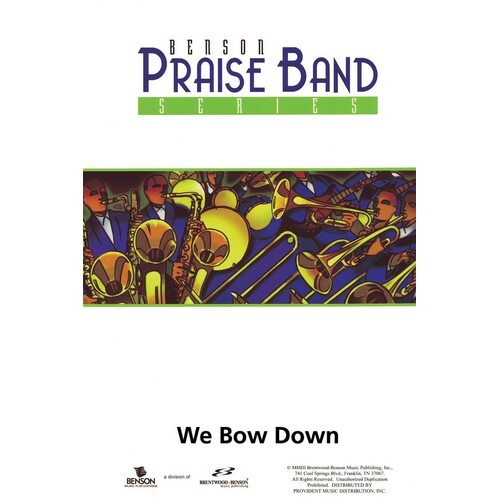 We Bow Down Orch Sc/Pt