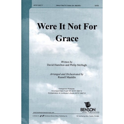 Were It Not For Grace SATB