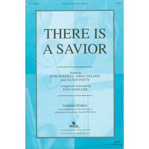 There Is A Savior SATB