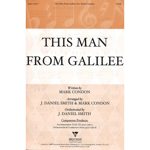 This Man From Galilee SATB