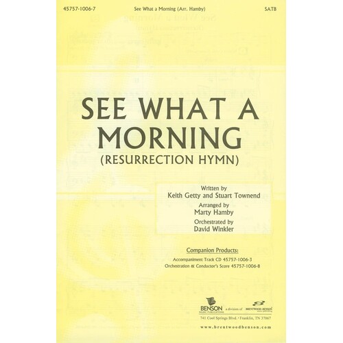 See What A Morning SATB