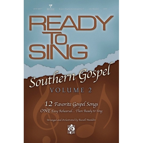 Ready To Sing Southern Gospel V2 SATB